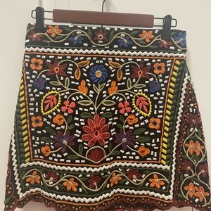 Zara Embroidered Skirt